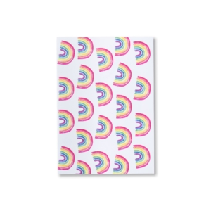 Umschlag für Einladungskarte im Regenbogendesign
