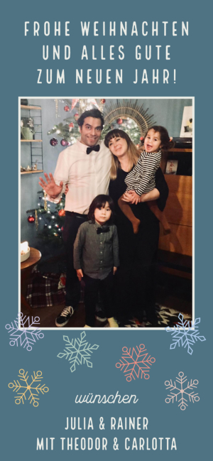 yeahbaby Digitale Einladungskarte Schneeflocken