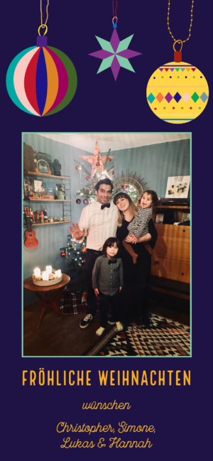 yeahbaby Digitale Einladungskarte Weihnachtskugeln